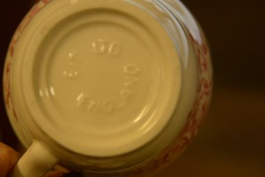 (n-309/7) English Ironstone Tableware, Kew Gardens, koorekann ja suhkrutops