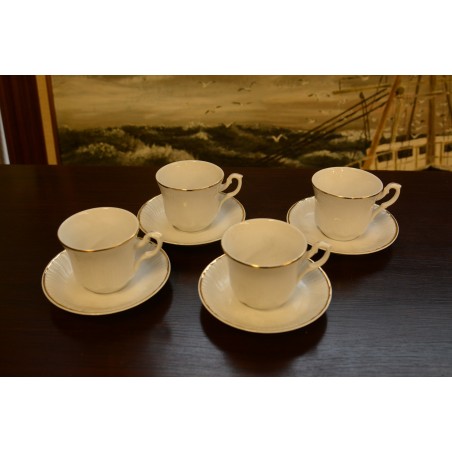 (n-331) Veritable Porzellan, espressotassid-taldrikud, 4tk