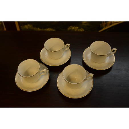 (n-331) Veritable Porzellan, espressotassid-taldrikud, 4tk
