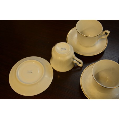 (n-331) Veritable Porzellan, espressotassid-taldrikud, 4tk