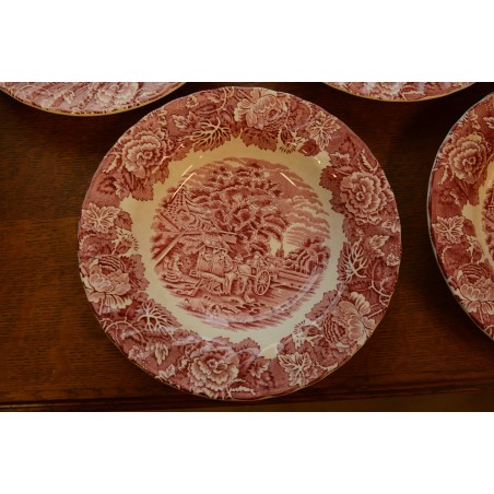 (n-2445/4) Woods Ware Enoch Woods English Scenery, supi-pastataldrikud, 6tk