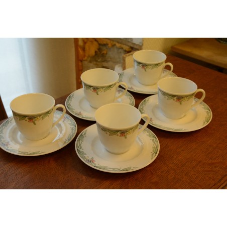 (n-2553/1) Bavaria Winterling, kohvitassid-taldrikud, 5tk