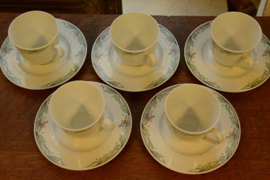 (n-2553/1) Bavaria Winterling, kohvitassid-taldrikud, 5tk