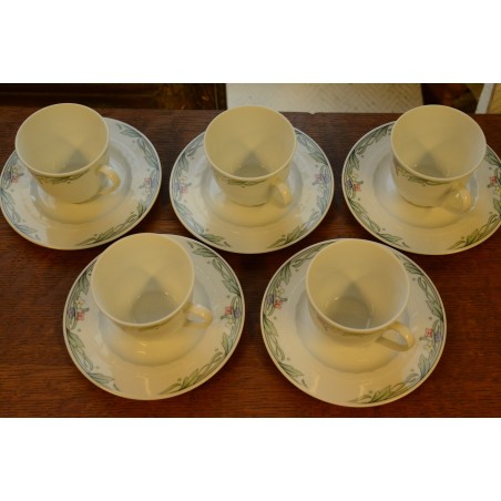 (n-2553/1) Bavaria Winterling, kohvitassid-taldrikud, 5tk