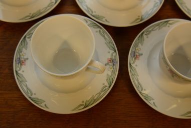 (n-2553/1) Bavaria Winterling, kohvitassid-taldrikud, 5tk