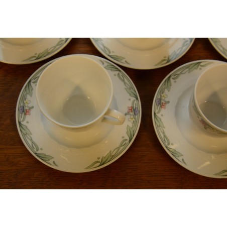 (n-2553/1) Bavaria Winterling, kohvitassid-taldrikud, 5tk