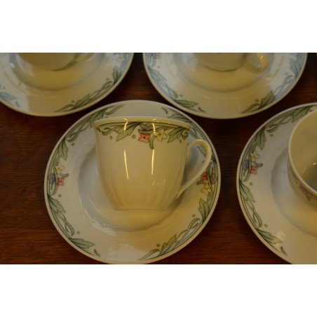 (n-2553/1) Bavaria Winterling, kohvitassid-taldrikud, 5tk