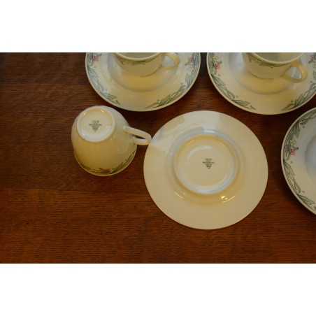 (n-2553/1) Bavaria Winterling, kohvitassid-taldrikud, 5tk