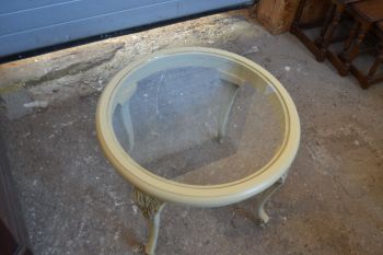 (10-941) Ümar hele klaasiga laud 2