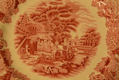 (n-3535/1) Enoch Woods English Scenery, Woods Ware praetaldrikud, 6tk