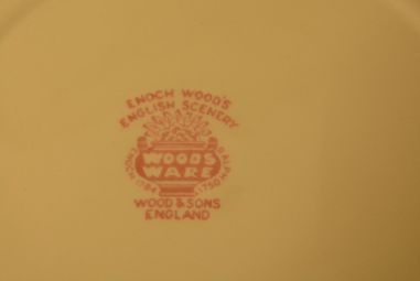 (n-3535/1) Enoch Woods English Scenery, Woods Ware praetaldrikud, 6tk