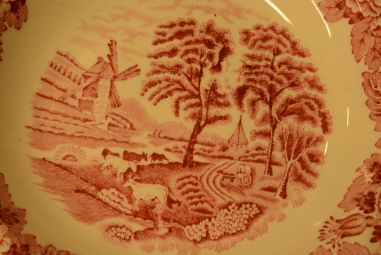 (n-3535/3) Enoch Woods English Scenery, Woods Ware supi-pastataldrikud, 6tk