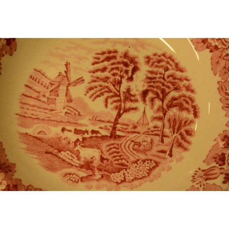 (n-3535/3) Enoch Woods English Scenery, Woods Ware supi-pastataldrikud, 6tk