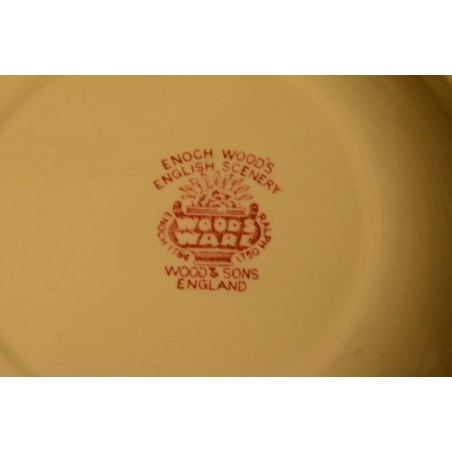 (n-3535/3) Enoch Woods English Scenery, Woods Ware supi-pastataldrikud, 6tk