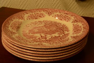 (n-3553) English Ironstone tableware salatitaldrikud, 6tk