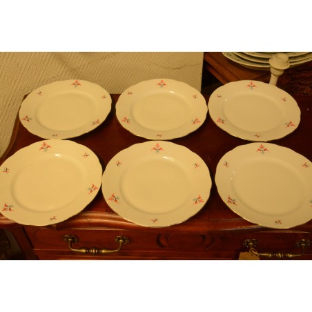 (n-3568/1) Bavaria Eschenbach Art Deco salatitaldrikud, 6tk