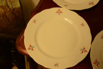 (n-3568/1) Bavaria Eschenbach Art Deco salatitaldrikud, 6tk 2