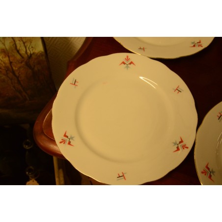 (n-3568/1) Bavaria Eschenbach Art Deco salatitaldrikud, 6tk