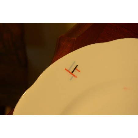 (n-3568/1) Bavaria Eschenbach Art Deco salatitaldrikud, 6tk