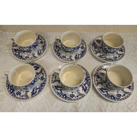 Kohvitassid ja  alustaldrikud, 6tk