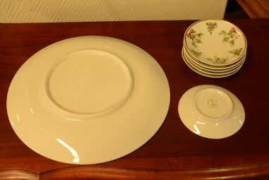 (n-3666/3) Lichte, Fine China, Saksamaa, vaagen ja väikesed taldrikud, 6tk