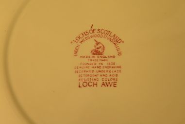 (n-3668/2) Enoch Wedgwood LTD, "Lochs of Scotland", ümar vaagen