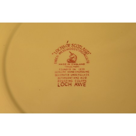 (n-3668/2) Enoch Wedgwood LTD, "Lochs of Scotland", ümar vaagen