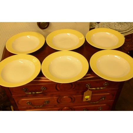 (11-329/3) Boch Freres, kollased supi-pastataldrikud, 6tk