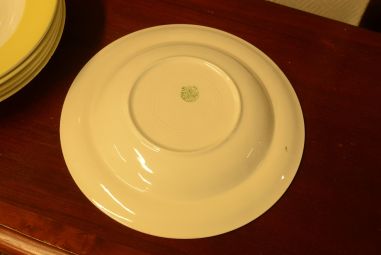 (11-329/3) Boch Freres, kollased supi-pastataldrikud, 6tk