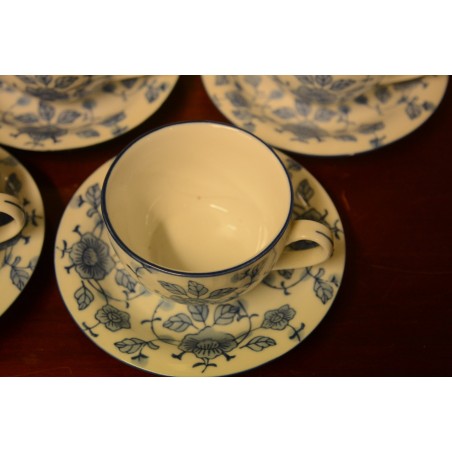 (n-3759/1) Lillelised tassid-taldrikud, 4tk