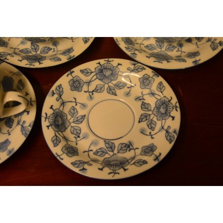 (n-3759/1) Lillelised tassid-taldrikud, 4tk