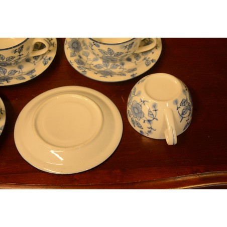 (n-3759/1) Lillelised tassid-taldrikud, 4tk