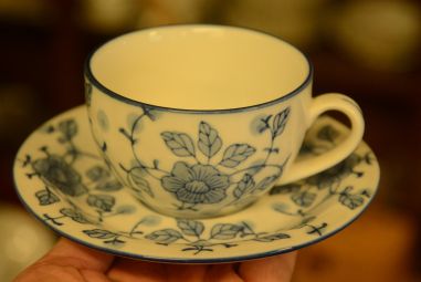 (n-3759/1) Lillelised tassid-taldrikud, 4tk