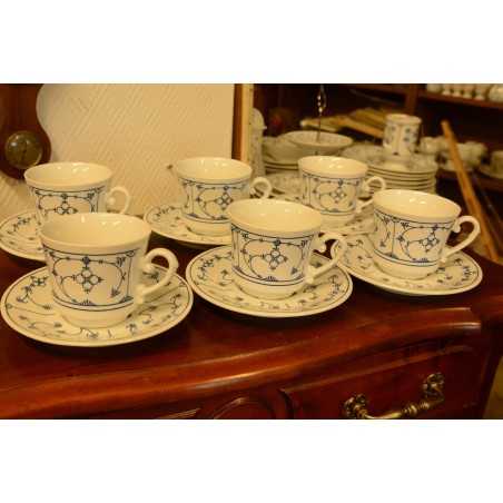 (n-3782/2) Mandarin õlelillemustriga kohvitassid-taldrikud, 6tk