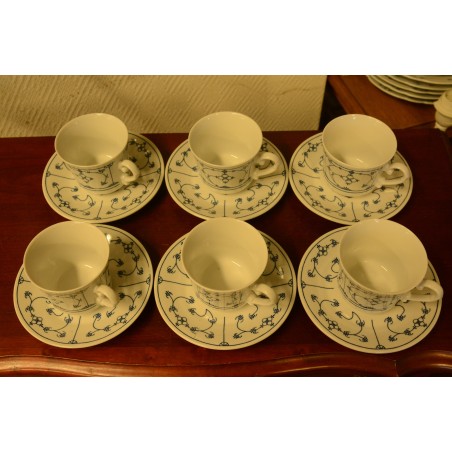 (n-3782/2) Mandarin õlelillemustriga kohvitassid-taldrikud, 6tk