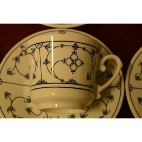 (n-3782/2) Mandarin õlelillemustriga kohvitassid-taldrikud, 6tk