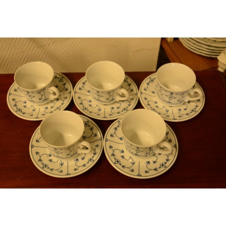 (n-3782/3) Mandarin õlelillemustriga kohvitassid-taldrikud, 5tk