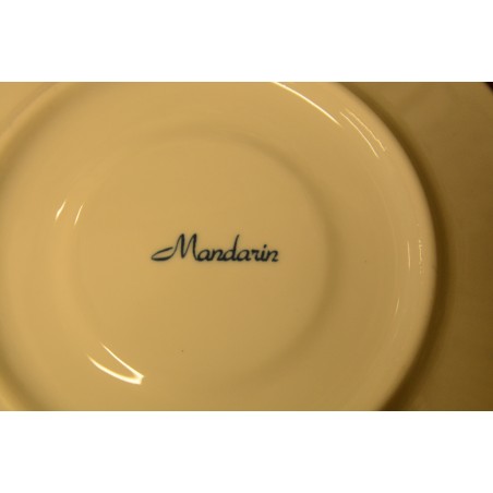 (n-3782/3) Mandarin õlelillemustriga kohvitassid-taldrikud, 5tk