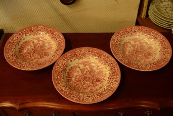 (n-3843) Royal Tudor Ware "17 Century England", supi-pastataldrikud, 3tk