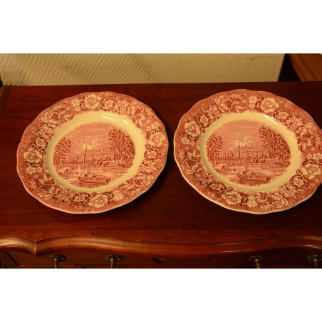 (n-3844) Palissy Pottery Staffordshire "Eton College", praetaldrikud, 2tk