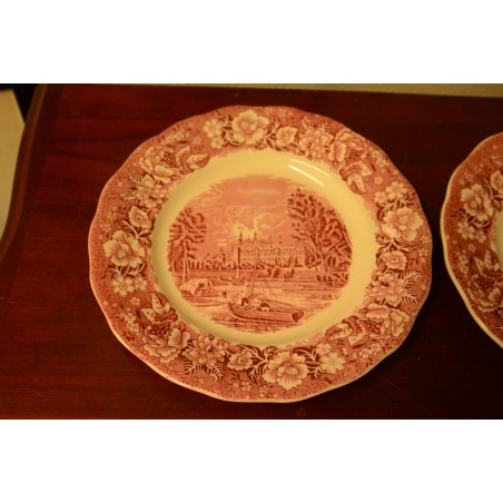 (n-3844) Palissy Pottery Staffordshire "Eton College", praetaldrikud, 2tk
