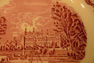 (n-3844) Palissy Pottery Staffordshire "Eton College", praetaldrikud, 2tk