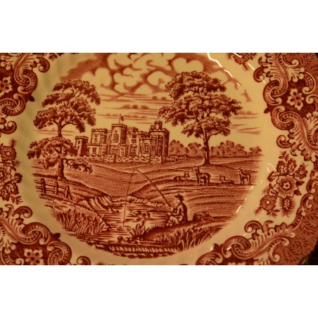 (n-3929) Olde Country Castles, British Anchor, salatitaldrikud, 6tk