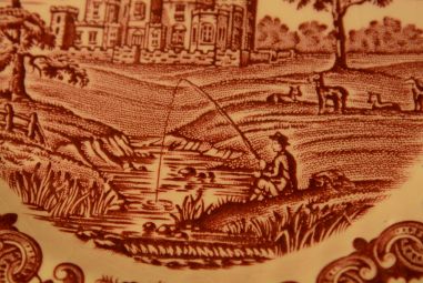 (n-3929) Olde Country Castles, British Anchor, salatitaldrikud, 6tk