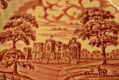 (n-3929) Olde Country Castles, British Anchor, salatitaldrikud, 6tk