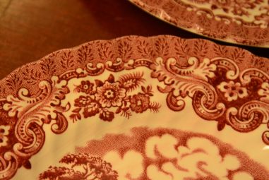 (n-3929) Olde Country Castles, British Anchor, salatitaldrikud, 6tk