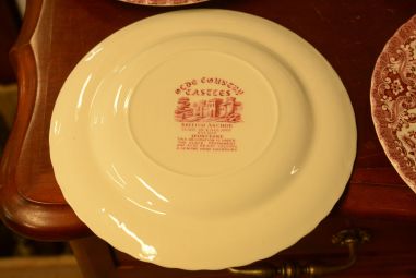 (n-3929) Olde Country Castles, British Anchor, salatitaldrikud, 6tk