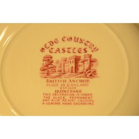 (n-3929) Olde Country Castles, British Anchor, salatitaldrikud, 6tk