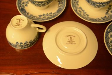 (n-3973/1) Bavaria Marktleuthen Winterling, Caracolor, kohvitassid-taldrikud, 5tk