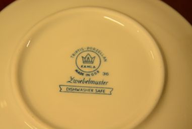 (n-3989/2) Triptis Porzellan Zwiebelmuster, sibulamustriga kohvitassid-taldrikud, 2tk